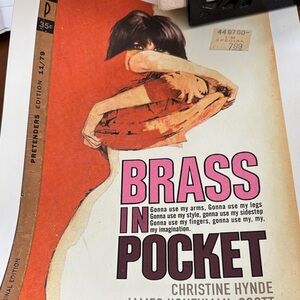 Brass in Pocket Christine Hynde Art Print - Pink & Orange